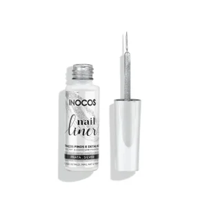 Nail Liner Prata 8ml - Inocos