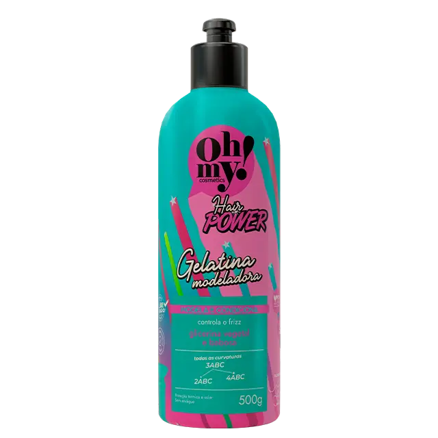 Gelatina Modeladora Hair Power 500g – Oh My! Gelatina Modeladora Hair Power 500g - Oh My!