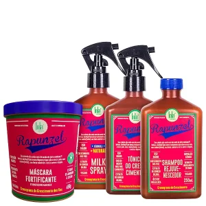 Kit Lola Cosméticos Rapunzel - Shampoo, Máscara, Tônico e Milk Spray
