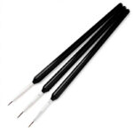 Kit De Pincéis Nail Art 3 Unidades