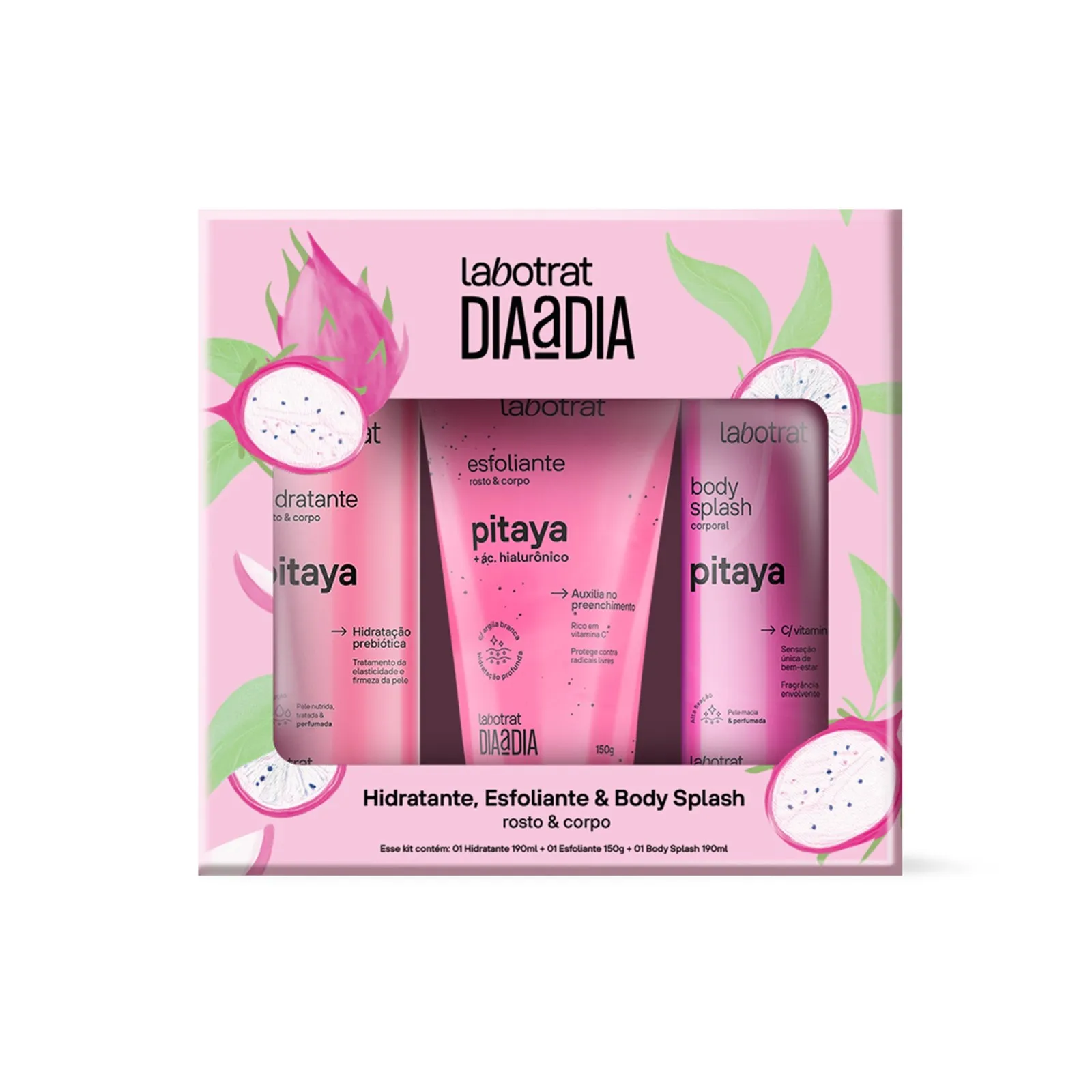 Labotrat Dia a Dia Pack Pitaya — Hidratante, Esfoliante & Body Splash - Image 1